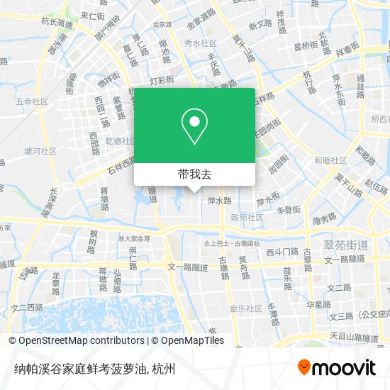 纳帕溪谷家庭鲜考菠萝油地图