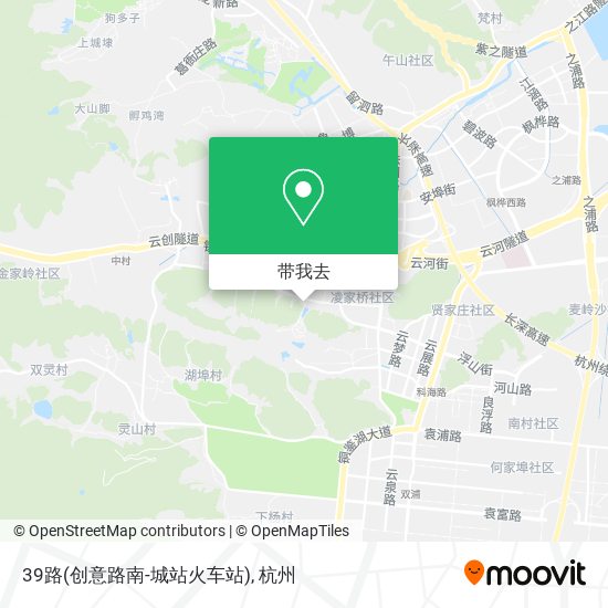 39路(创意路南-城站火车站)地图
