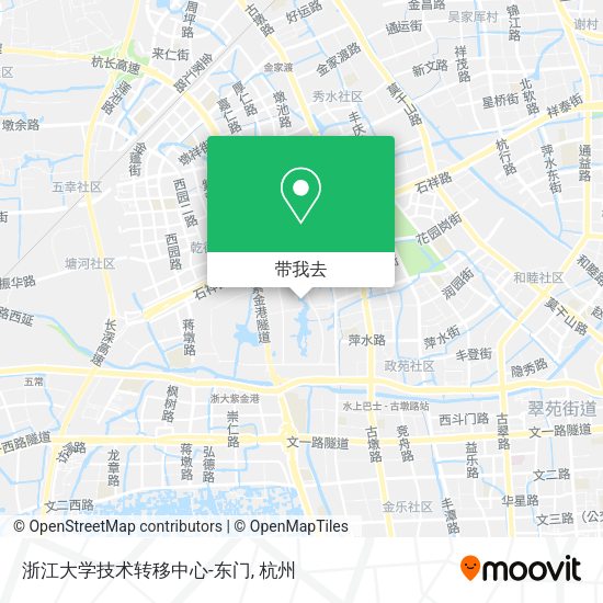 浙江大学技术转移中心-东门地图