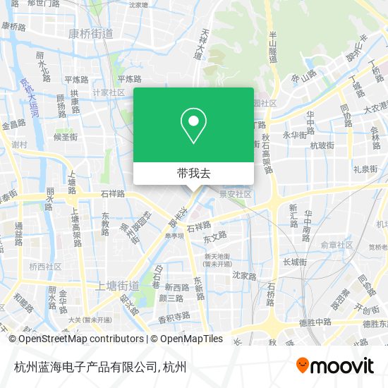 杭州蓝海电子产品有限公司地图