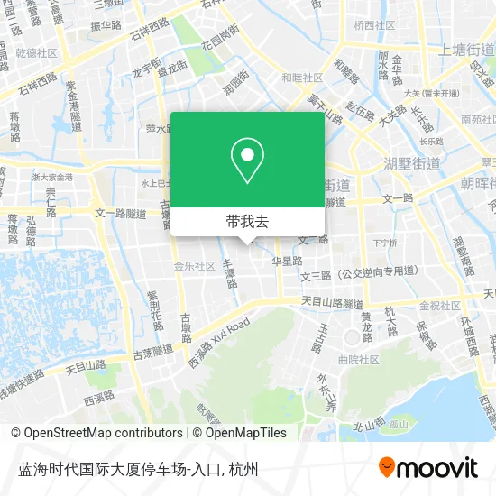 蓝海时代国际大厦停车场-入口地图