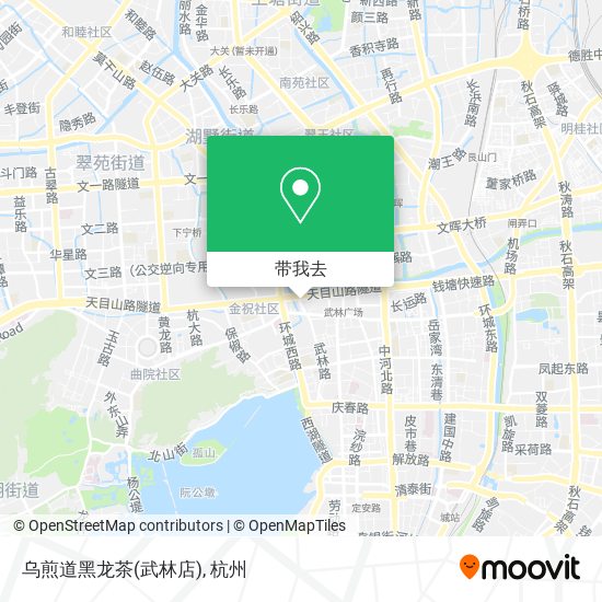 乌煎道黑龙茶(武林店)地图