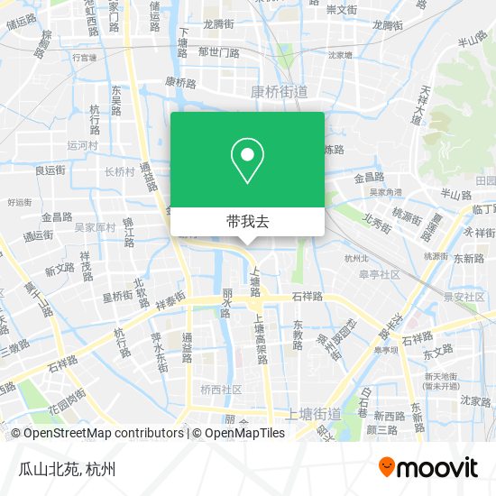 瓜山北苑地图