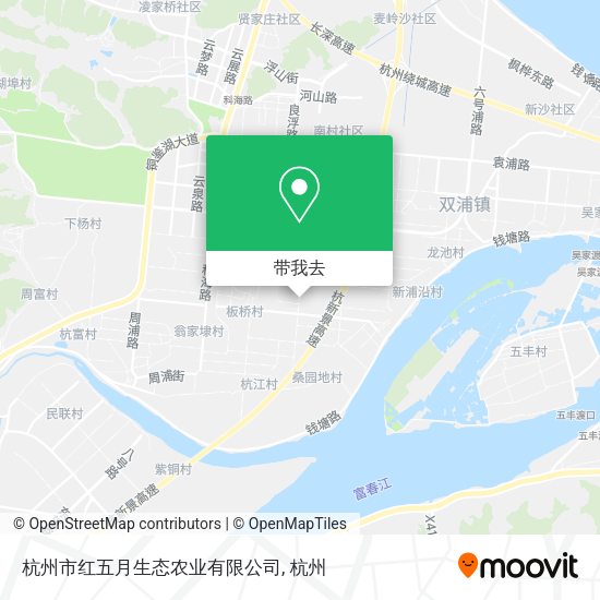杭州市红五月生态农业有限公司地图