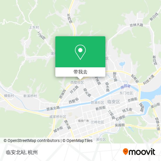 临安北站地图