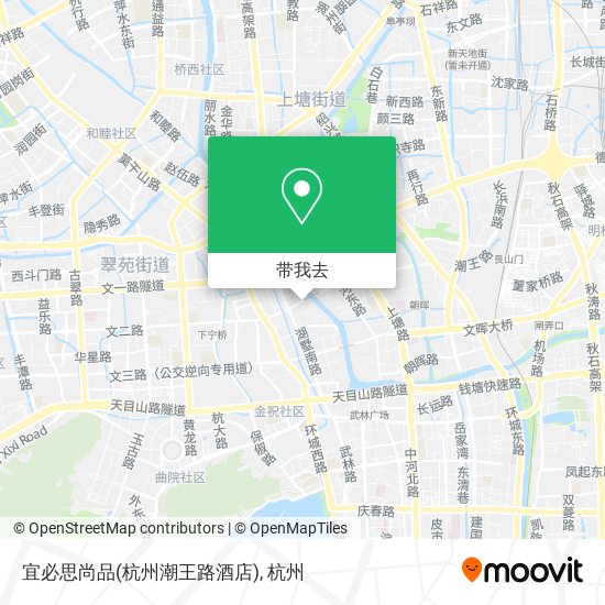 宜必思尚品(杭州潮王路酒店)地图