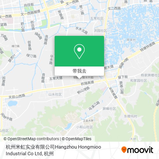 杭州米虹实业有限公司Hangzhou Hongmioo Industrial Co Ltd地图