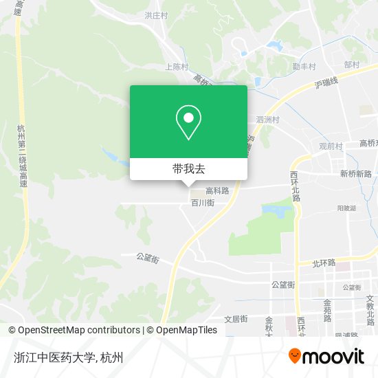 浙江中医药大学地图