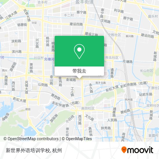 新世界外语培训学校地图