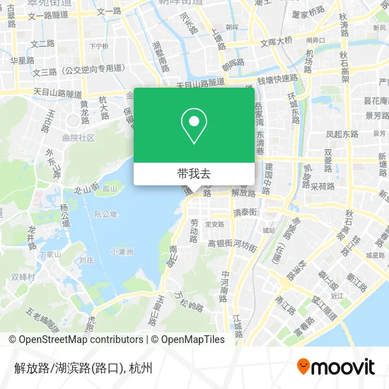 解放路/湖滨路(路口)地图