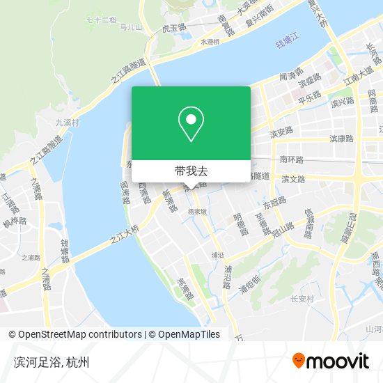 滨河足浴地图