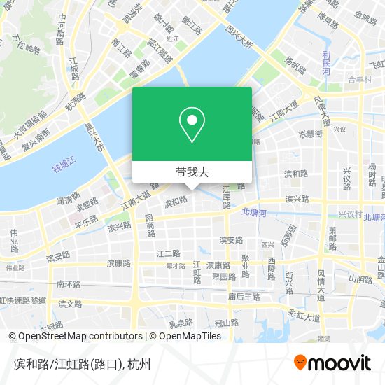 滨和路/江虹路(路口)地图