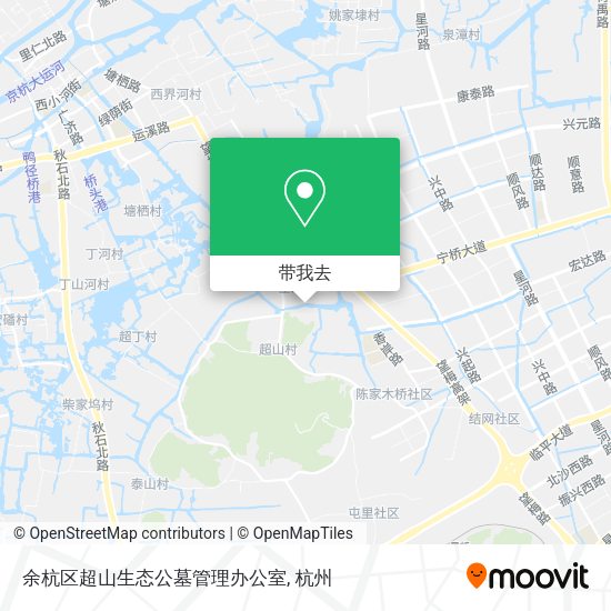 余杭区超山生态公墓管理办公室地图