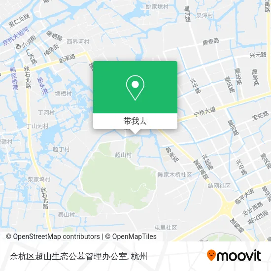 余杭区超山生态公墓管理办公室地图