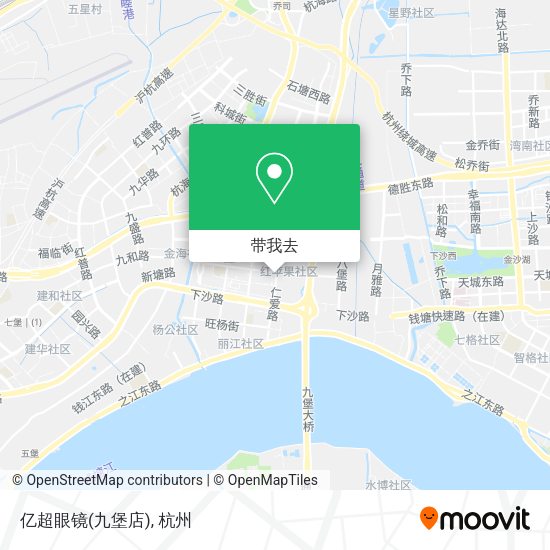 亿超眼镜(九堡店)地图
