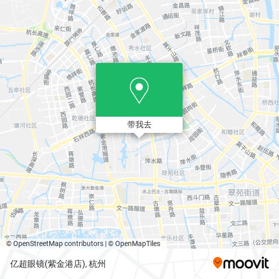 亿超眼镜(紫金港店)地图