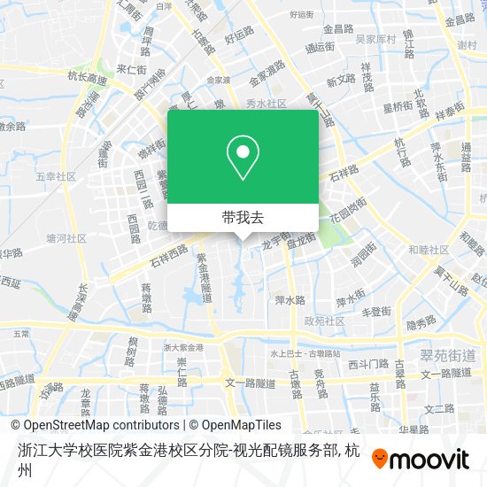 浙江大学校医院紫金港校区分院-视光配镜服务部地图