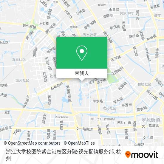 浙江大学校医院紫金港校区分院-视光配镜服务部地图