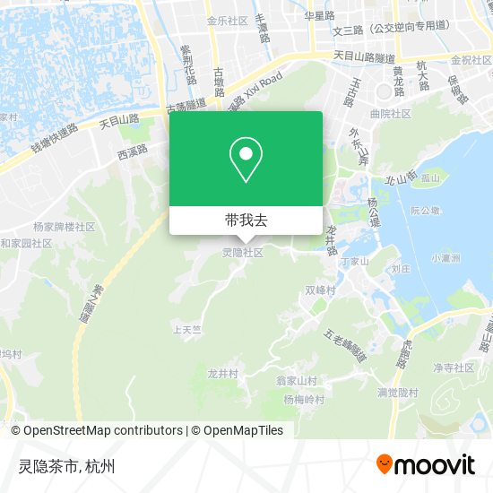 灵隐茶市地图