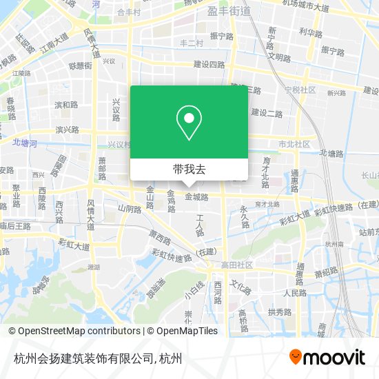 杭州会扬建筑装饰有限公司地图