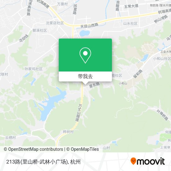 213路(里山桥-武林小广场)地图