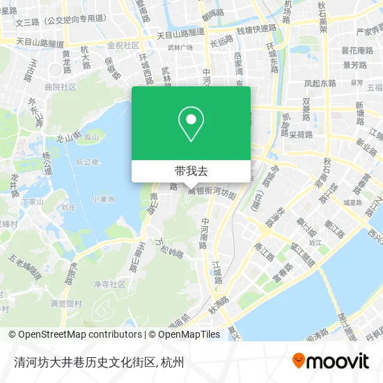 清河坊大井巷历史文化街区地图