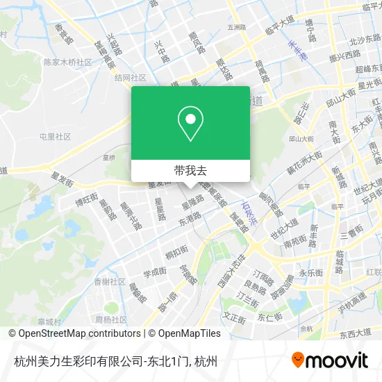 杭州美力生彩印有限公司-东北1门地图