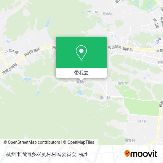 杭州市周浦乡双灵村村民委员会地图