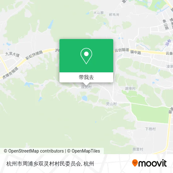 杭州市周浦乡双灵村村民委员会地图