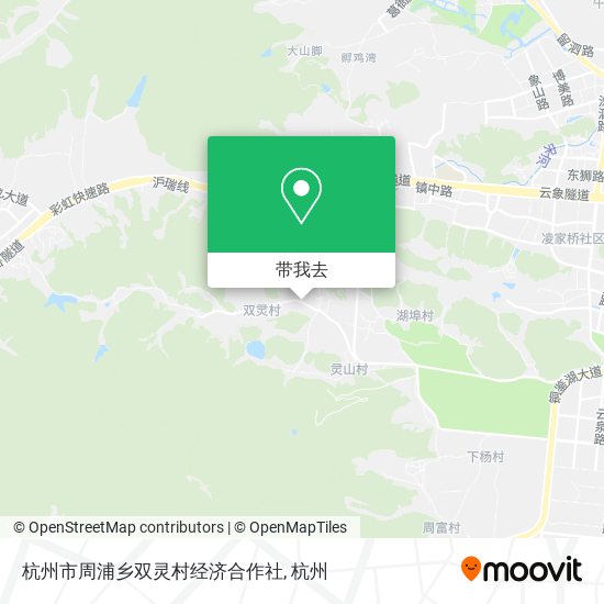 杭州市周浦乡双灵村经济合作社地图