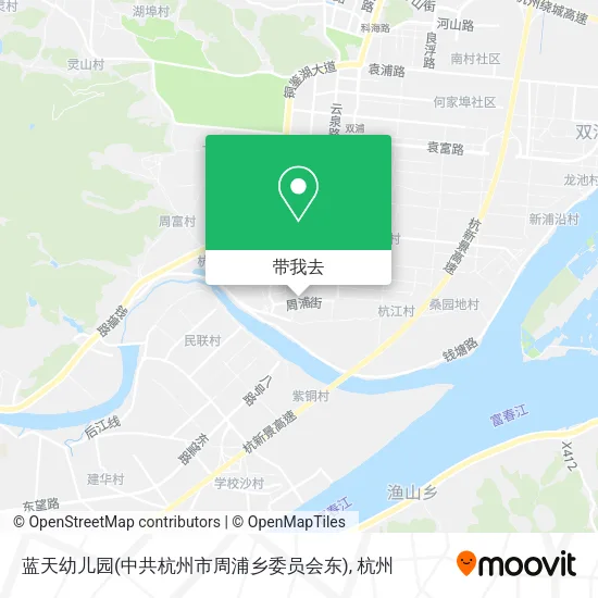 蓝天幼儿园(中共杭州市周浦乡委员会东)地图