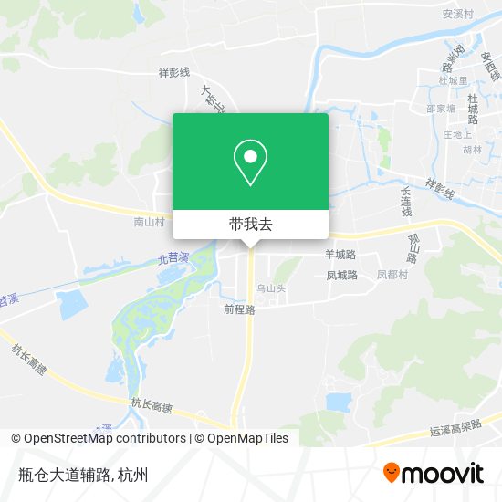 瓶仓大道辅路地图