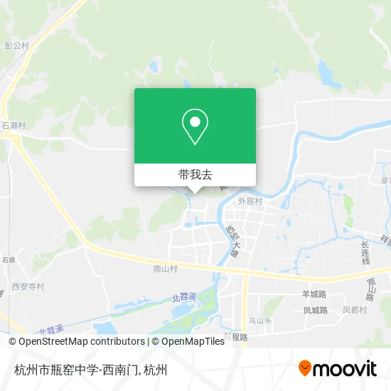 杭州市瓶窑中学-西南门地图
