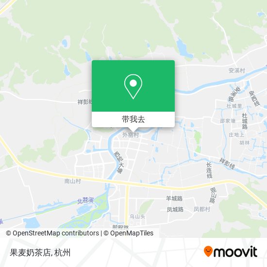果麦奶茶店地图
