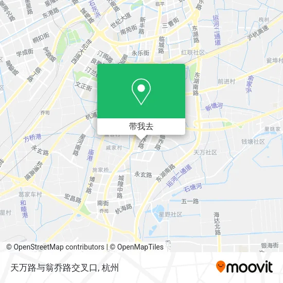 天万路与翁乔路交叉口地图