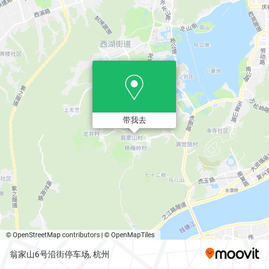 翁家山6号沿街停车场地图
