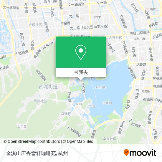 金溪山庄香雪轩咖啡苑地图