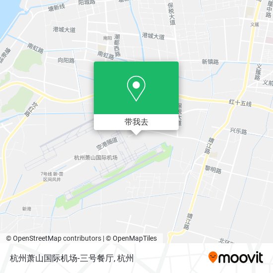 杭州萧山国际机场-三号餐厅地图