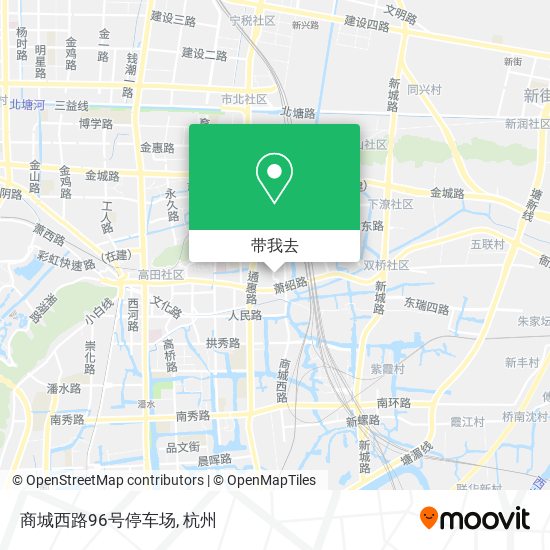 商城西路96号停车场地图