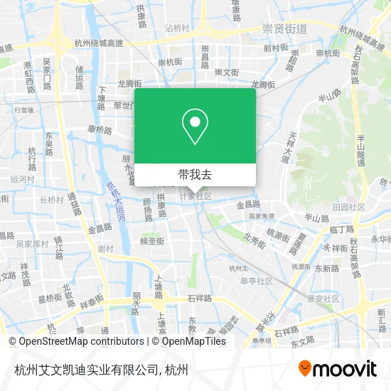 杭州艾文凯迪实业有限公司地图