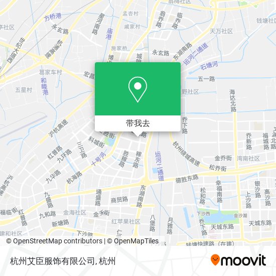 杭州艾臣服饰有限公司地图