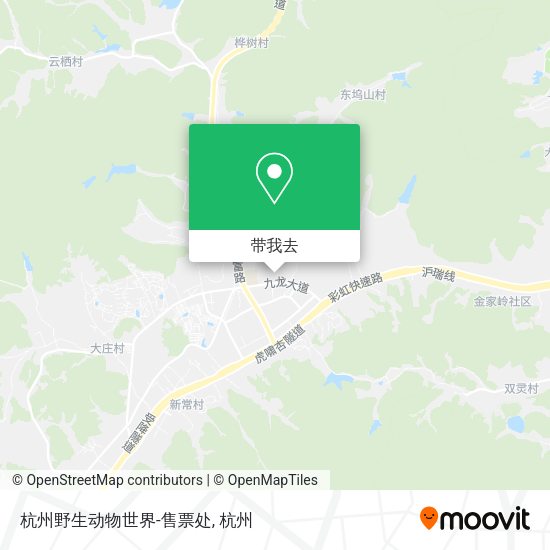 杭州野生动物世界-售票处地图