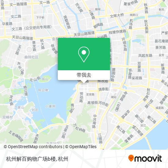杭州解百购物广场b楼地图