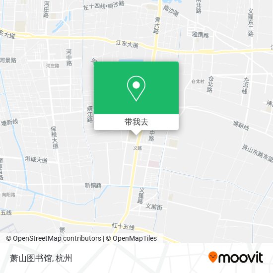 萧山图书馆地图