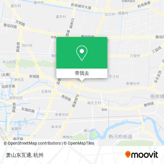 萧山东互通地图