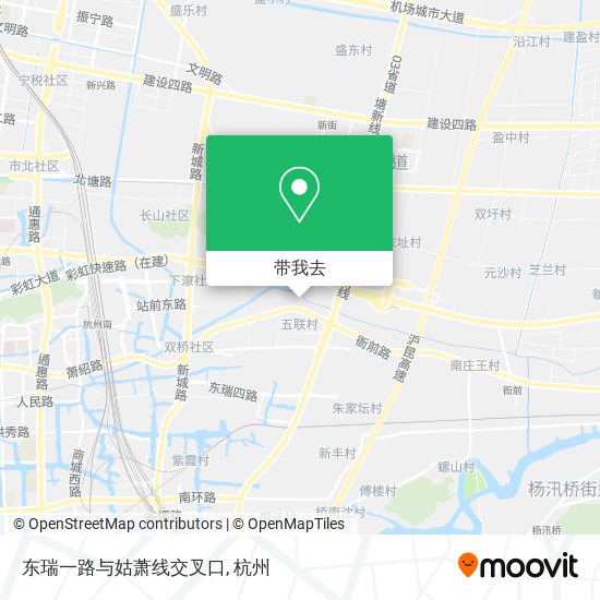 东瑞一路与姑萧线交叉口地图