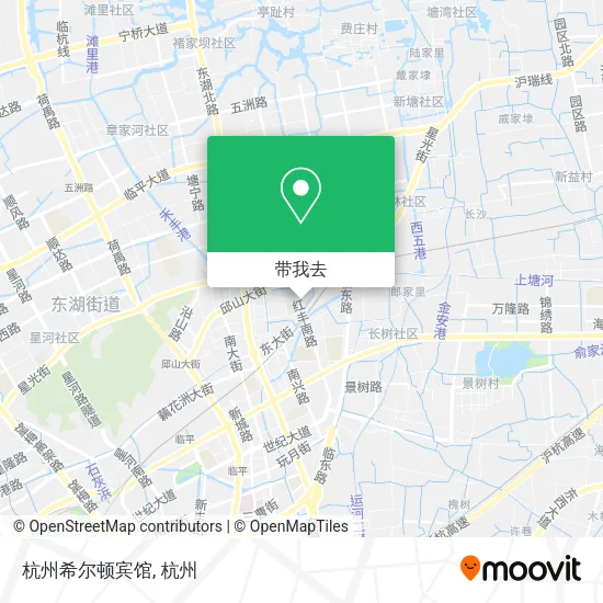杭州希尔顿宾馆地图