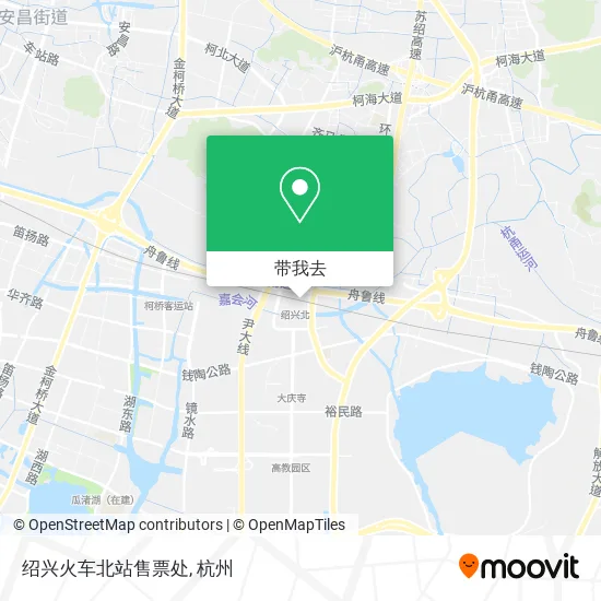绍兴火车北站售票处地图