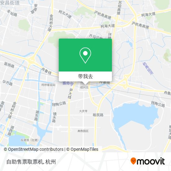 自助售票取票机地图