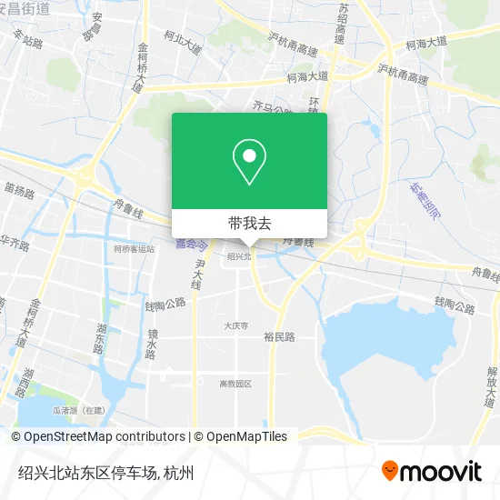 绍兴北站东区停车场地图